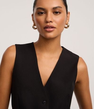 Chaleco Slim Sastre con Escote V y Botones 3