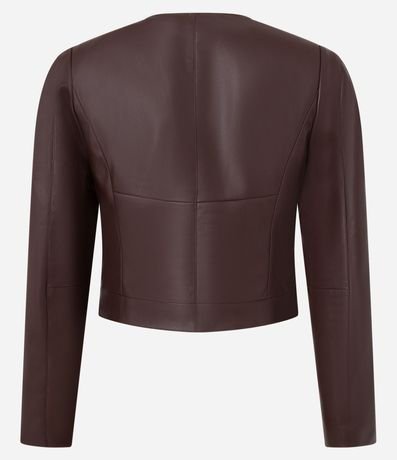 Campera en PU con Hombrera y Cremallera 2
