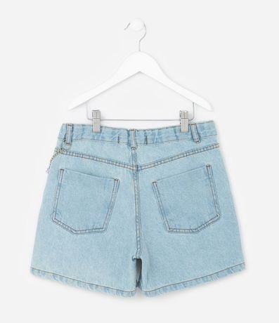 Bermuda Infantil en Jeans con Cadena - Talle 7 a 14 años 3