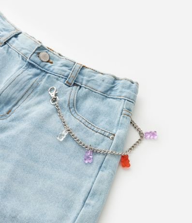 Bermuda Infantil en Jeans con Cadena - Talle 7 a 14 años 6