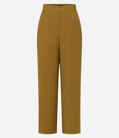 Pantalón Wide Leg Sastrería en Viscosa con Rayas contrastantes 7