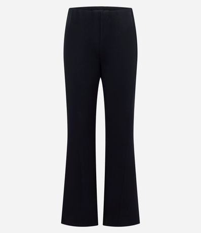 Pantalón Flare en Punto Roma con Cintura Incorporada 4