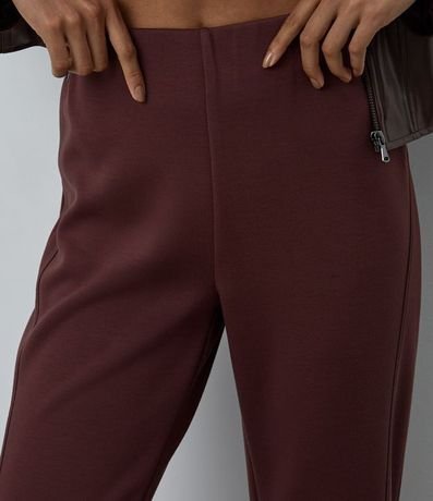 Pantalón Flare en Punto Roma con Cintura Incorporada 3
