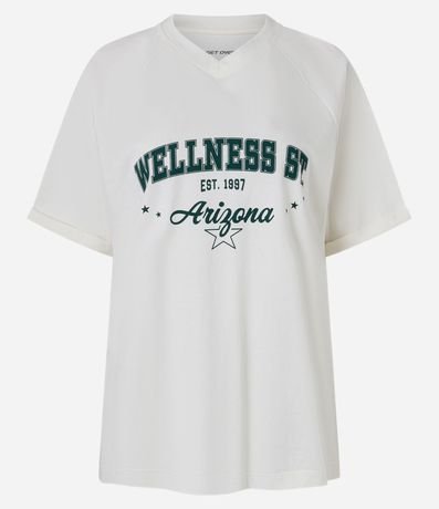 Remera Oversized Deportiva en Algodón con Estampa Wellness 4