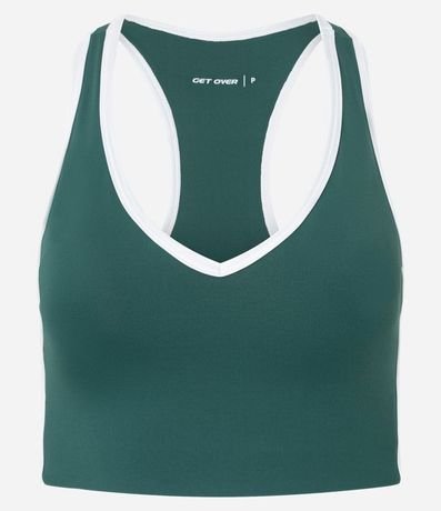 Top Nadador Deportivo en Microfibra con Bies Contrastante 6