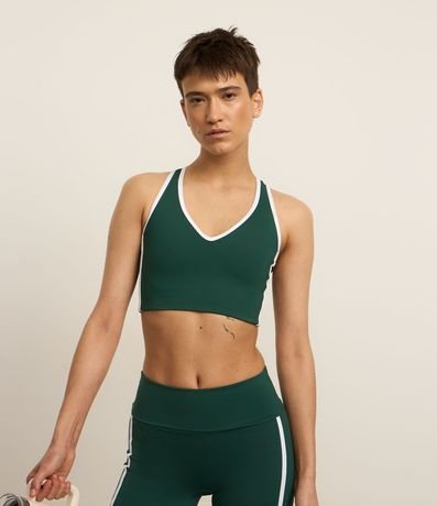 Top Nadador Deportivo en Microfibra con Bies Contrastante