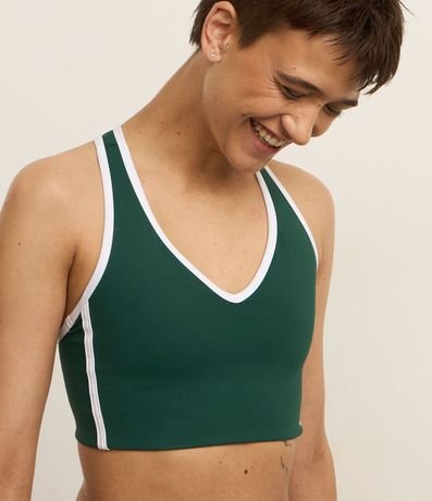 Top Nadador Deportivo en Microfibra con Bies Contrastante 3