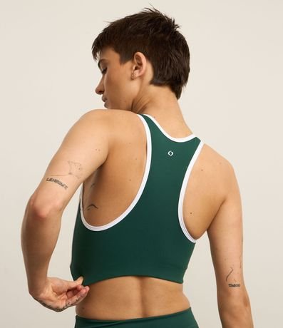 Top Nadador Deportivo en Microfibra con Bies Contrastante 4