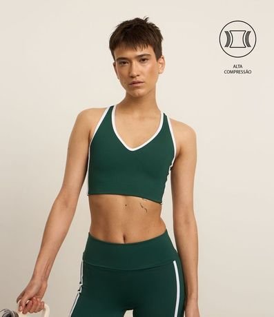 Top Nadador Deportivo en Microfibra con Bies Contrastante