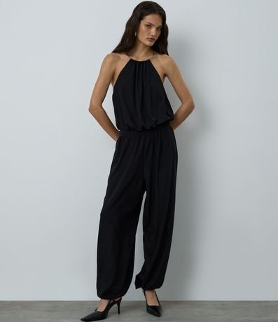 Body Frente única en Microfibra con Tule y Adorno Collar