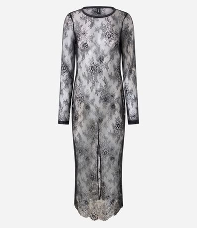 Vestido New Midi en Encaje con Manga Larga 3