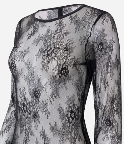 Vestido New Midi en Encaje con Manga Larga 4