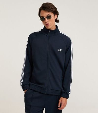 Sueter de Helanca con Bordado Localizado y Rayas Contrastantes 2