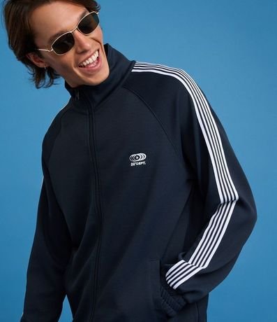 Sueter de Helanca con Bordado Localizado y Rayas Contrastantes 4