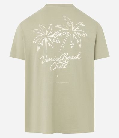 Remera Comfort en Algodón Peruano con Estampa Lettering Palmeras 6