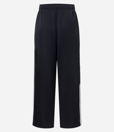 Pantalón Deportiva en Helanca con Rayas Laterales y Estampa Localizada 2