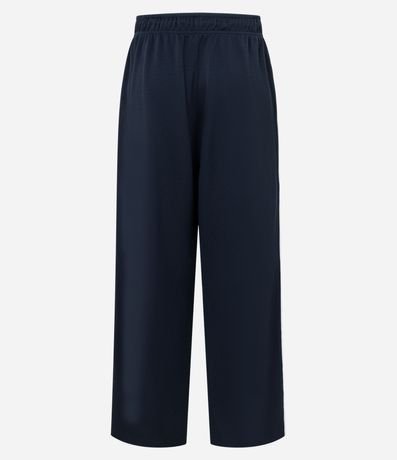 Pantalón Deportiva en Helanca con Rayas Laterales y Estampa Localizada 7