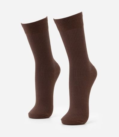 Media Caña Mediana en Viscosa Texturizada