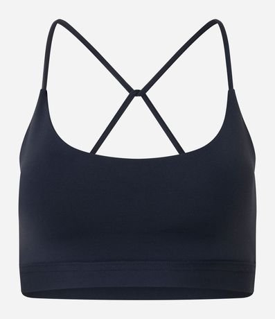 Top Copa Deportiva en Microfibra con Breteles Finos Cruzados 4