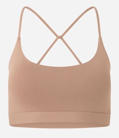 Top Copa Deportiva en Microfibra con Breteles Finos Cruzados 4