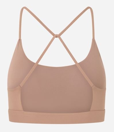 Top Copa Deportiva en Microfibra con Breteles Finos Cruzados 5