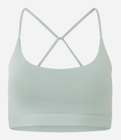 Top Copa Deportiva en Microfibra con Breteles Finos Cruzados 4