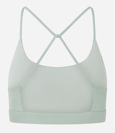 Top Copa Deportiva en Microfibra con Breteles Finos Cruzados 5