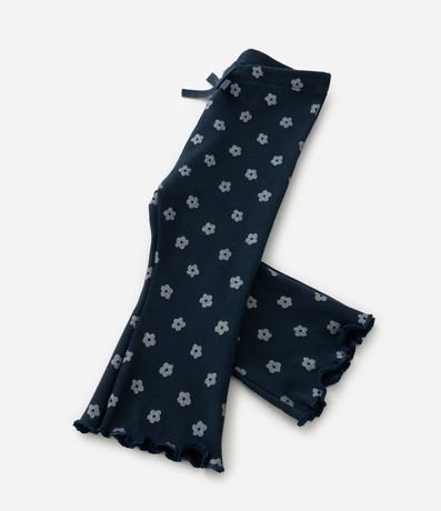 Pantalón Flare Infantil con Estampa Flores - Talle 0 a 18 meses 6