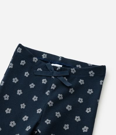 Pantalón Flare Infantil con Estampa Flores - Talle 0 a 18 meses 7