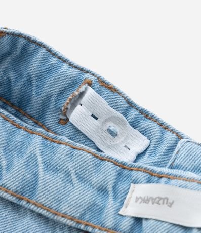 Bermuda Jorts Infantil en Jeans con Aplicación de Brillos Laterales - Talle 5 a 14 años 5