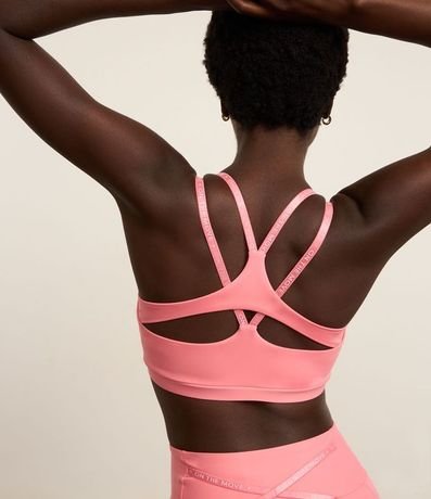 Top Copa Deportivo en Microfibra con Tiras Elásticas Cruzadas en la Espalda