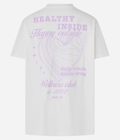 Remera Oversized Deportiva en Algodón con Estampa Corazón Wellness Club 6