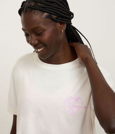 Remera Oversized Deportiva en Algodón con Estampa Corazón Wellness Club 4