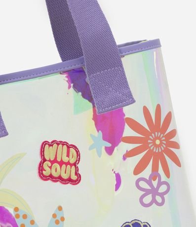 Cartera Infantil con Ícones de Verano Holográfica - Talle U 4