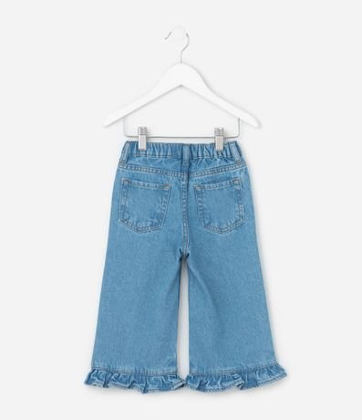 Pantalón Infantil Mom en Jeans con Volados en el Ruedo - Talle 1 a 5 años 2