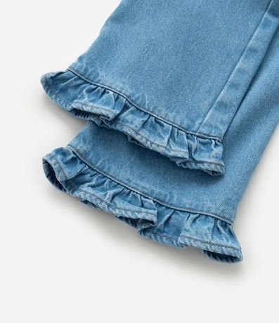 Pantalón Infantil Mom en Jeans con Volados en el Ruedo - Talle 1 a 5 años 5
