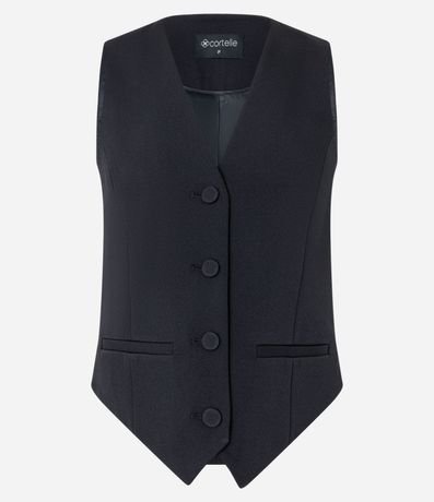 Chaleco de Sastrería con Escote V y Cuatro Botones 5