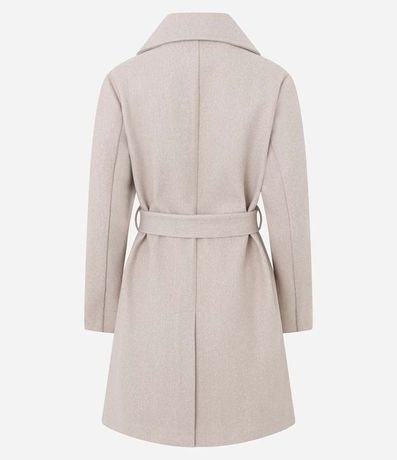 Saco Alargado en Polivelour con Cinturón de Tejido 8