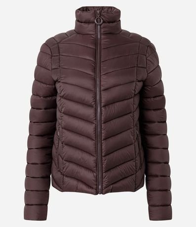 Campera Puffer Ultraligera en Poliamida con Bolsita