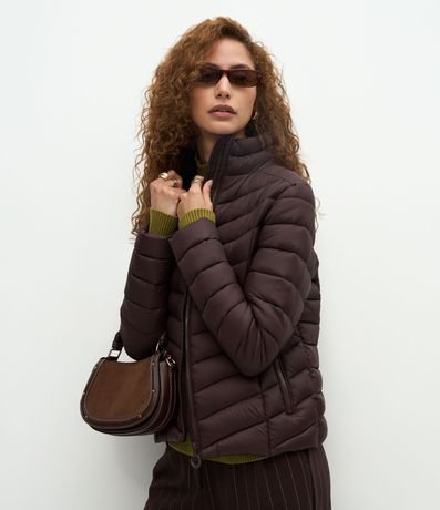 Campera Puffer Ultraligera en Poliamida con Bolsita