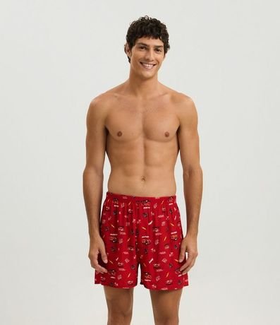 Calzoncillo Boxer de Tela con Estampa Relampago McQueen