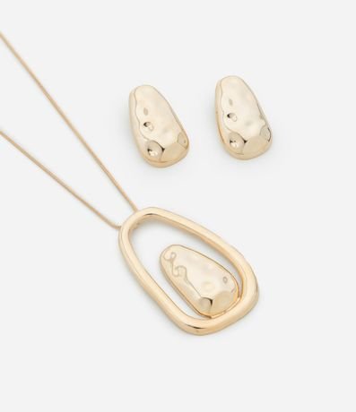 Conjunto de Collar y Caravana con Formato Orgánico