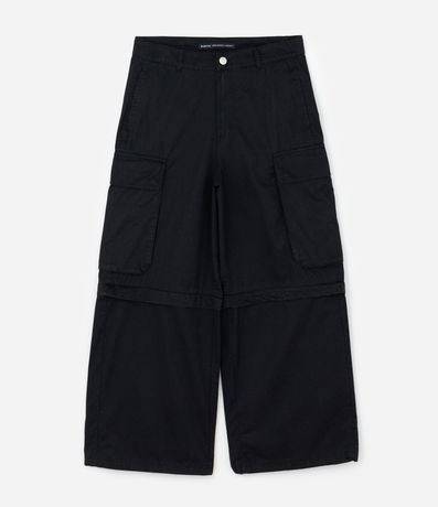 Pantalón Mega Baggy Lisa que se Vuelve Bermuda 6