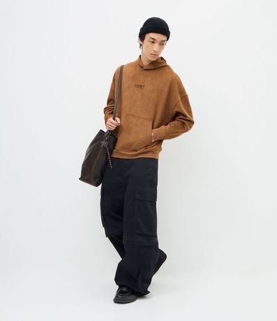 Pantalón Mega Baggy Lisa que se Vuelve Bermuda