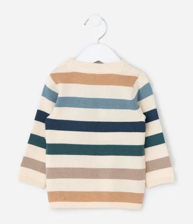 Buzo en Punto Infantil con Estampado Rayada - Tam  0 A 18 meses 2