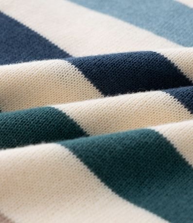 Buzo en Punto Infantil con Estampado Rayada - Tam  0 A 18 meses 3