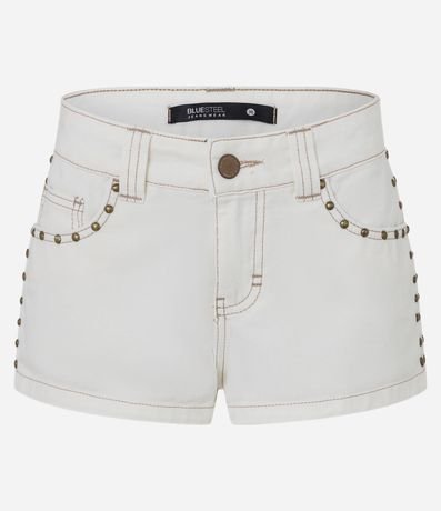 Shot Micro en Sarga con Tachas y Costura Aparente 5