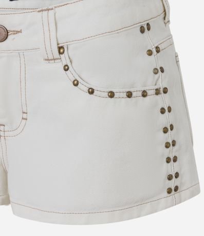 Shot Micro en Sarga con Tachas y Costura Aparente 6