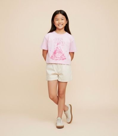 Remera Infantil Relaxed con Estampa Wicked Glinda - Talle 5 a 14 años