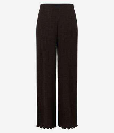 Pantalón Texturizada con Cintura Elástica 4